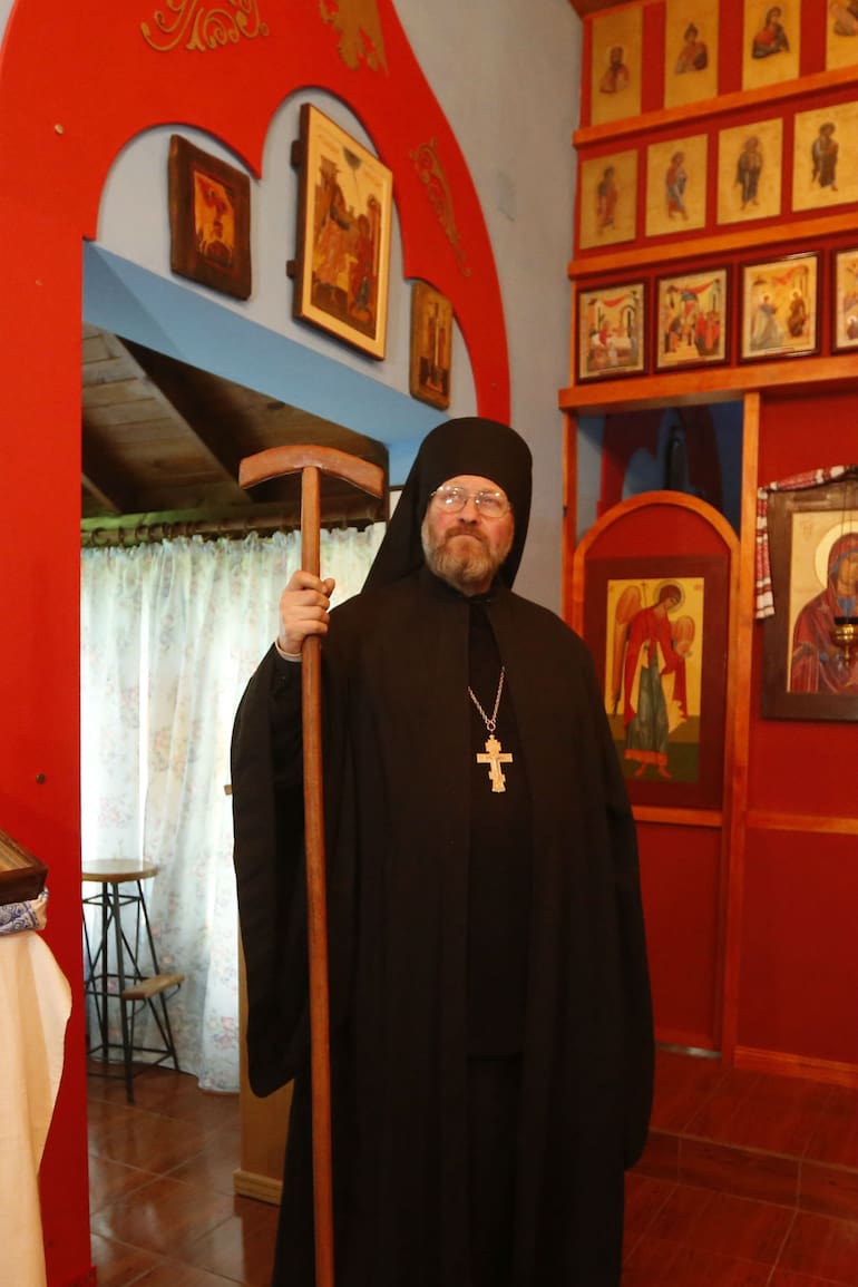 El monje Dionisio en el monasterio