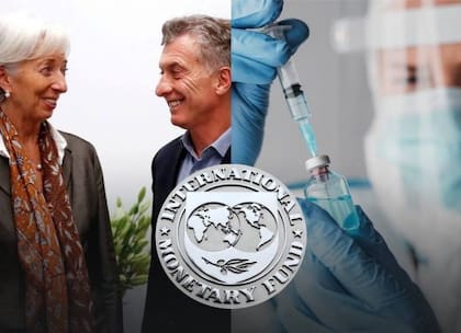El montaje en el texto que público Cristina a Kirchner tiene Mauricio Macri, a Christine Largarde y al coronavirus como protagonistas