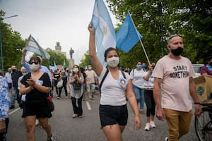 El monumento a San Martín en Mar del Plata, fue el punto convocante de la ciudad