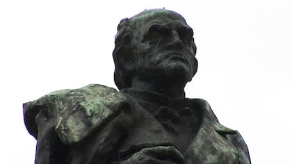 El monumento a Sarmiento, hoy, en Palermo