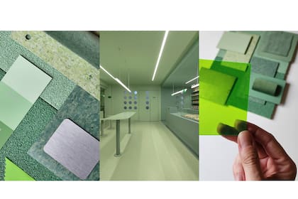 El moodboard que luego se llevó al local de Labán.