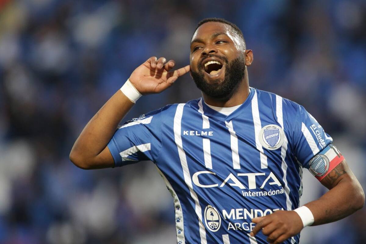 El Morro García, autor del 1-0 ante Newells