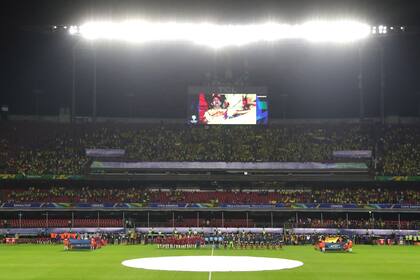 El Morumbí, a medio llenar para Colombia-Qatar