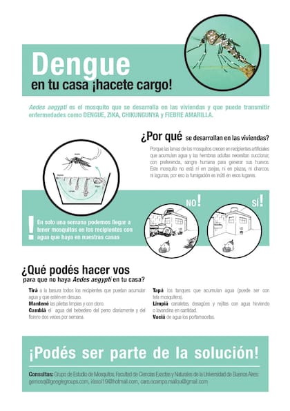 Las medidas de prevención del Grupo Estudio del Mosquito de la UBA