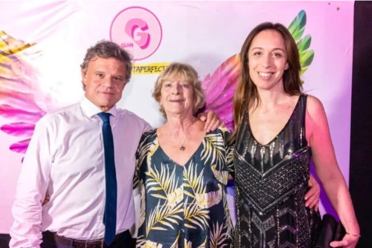 El motivo de la visita fue la fiesta de 15 de la ahijada de Sacco