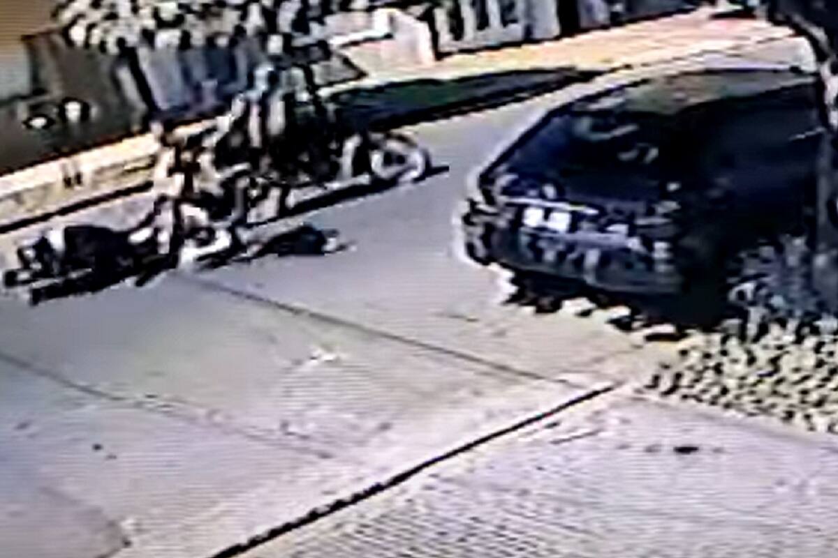 El motochorro arrastró a la mujer por la calle