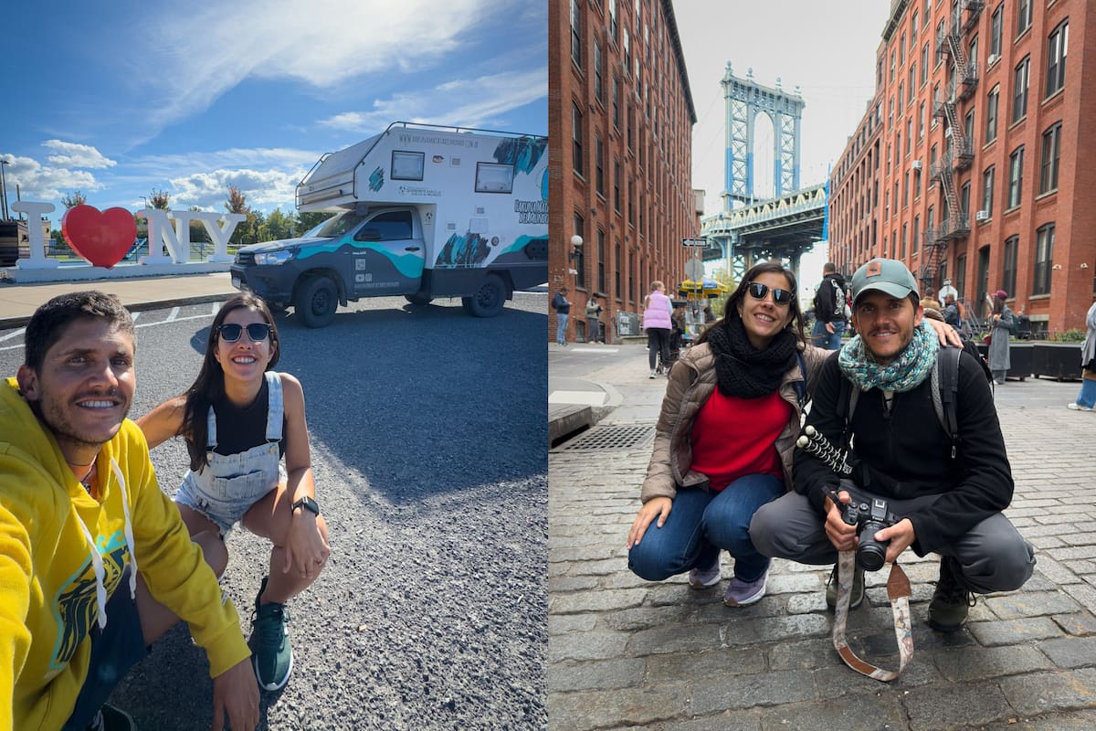 El motorhome fue esencial para que esta pareja pudiera ahorrar en alojamiento y comidas