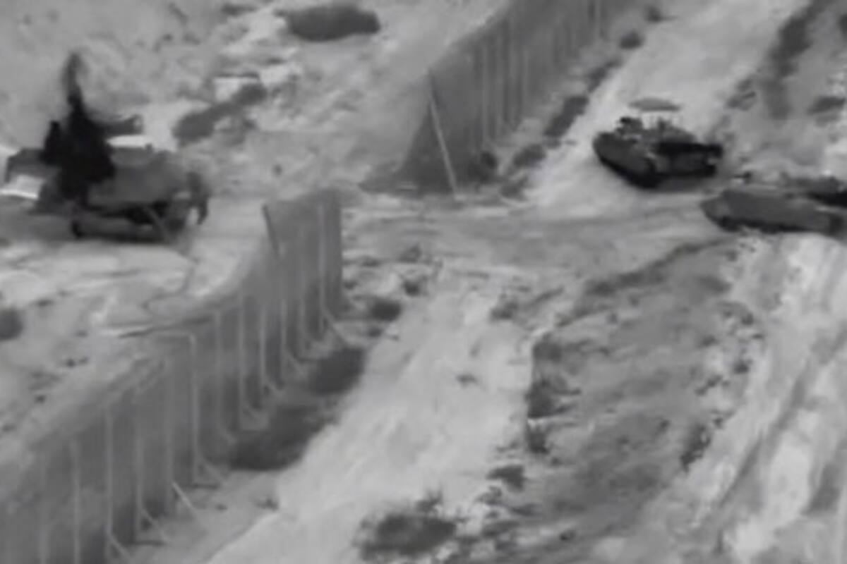 El movimiento de tanques israelíes hacia Gaza