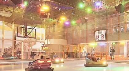 El MSC World Europa tiene varias zonas de juegos, incluso con autitos chocadores