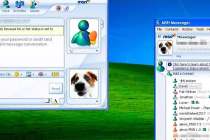 El MSN, el chat definitivo: su diseño acorde, la posibilidad de poner tu imagen y los emoticones lo convirtieron en el mejor mensajero del universo