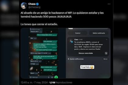 El muchacho logró engañar a los presuntos delincuentes (Captura X)