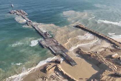 El muelle flotante fue concebido en todo momento como una estructura temporal