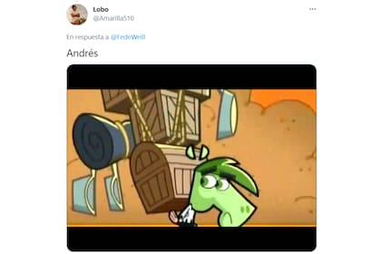 El "mulo Andrés" fue uno de los favoritos en redes
