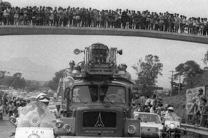 El multitudinario cortejo fúnebre