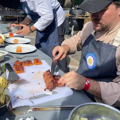 El mundial de asado realizado en Bélgica requería, además de la pericia de los asadores, de experiencia y conocimientos de alta cocina