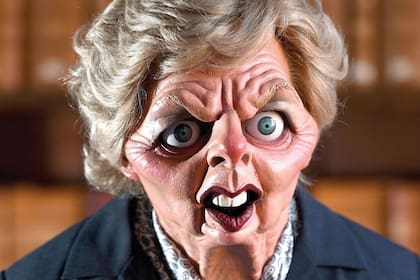 El muñeco de Margaret Tatcher que protagonizaba "Spitting Image", el legendario programa de humor político.