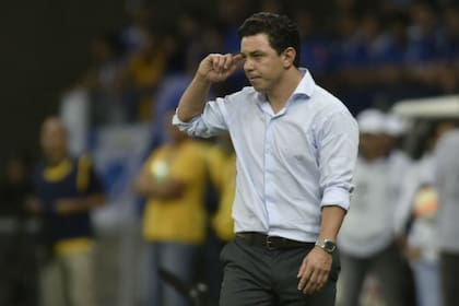 El Muñeco Gallardo, por cumplir un año al frente de River