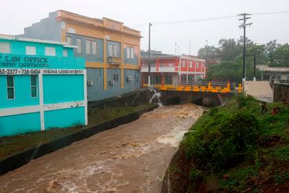 El municipio de Cayey es uno de los más afectados tras el paso del huracán Fiona por Puerto Rico este domingo (AP Photo/Stephanie Rojas)