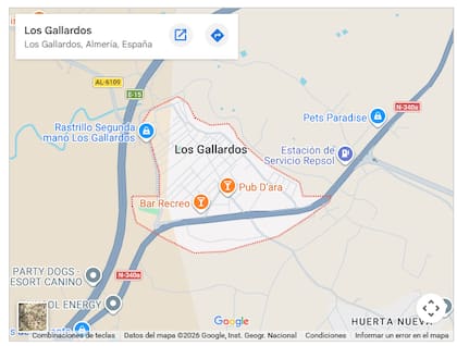 El municipio de Los Gallardos, al sur de España