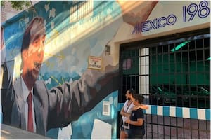 El mural de Carlos Salvador Bilardo en México 1986