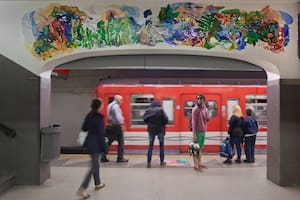 El mural de Ignacio de Lucca en el Subte