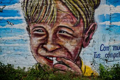 El mural que recuerda a Lucio Dupuy en Santa Rosa
