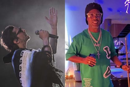 El músico mexicano León Larregui, de la banda Zoé, y el exfutbolista brasileño se encontraron en un viaje