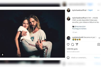 El músico se inspiró en su familia para su disco solista (Foto Instagram @taylorhawkinsofficial)