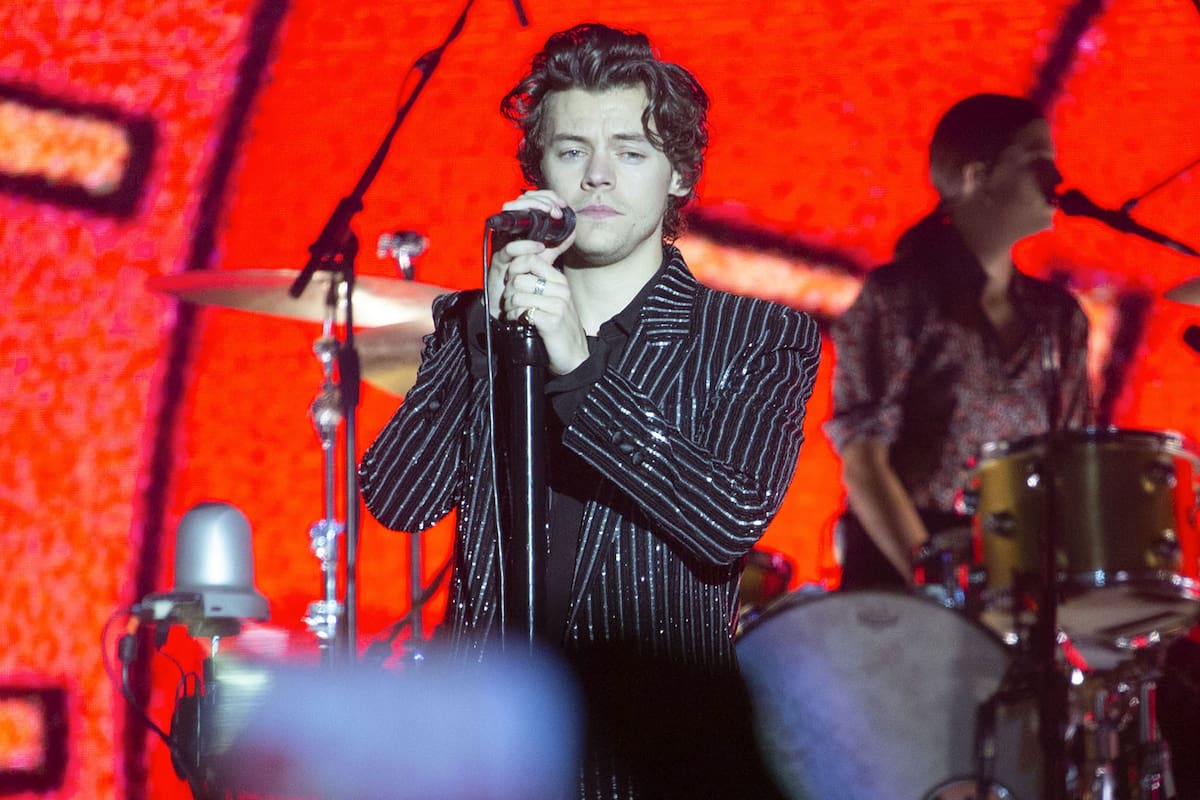 El músico se presentó anoche