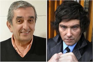 El Negro Álvarez y Javier Milei