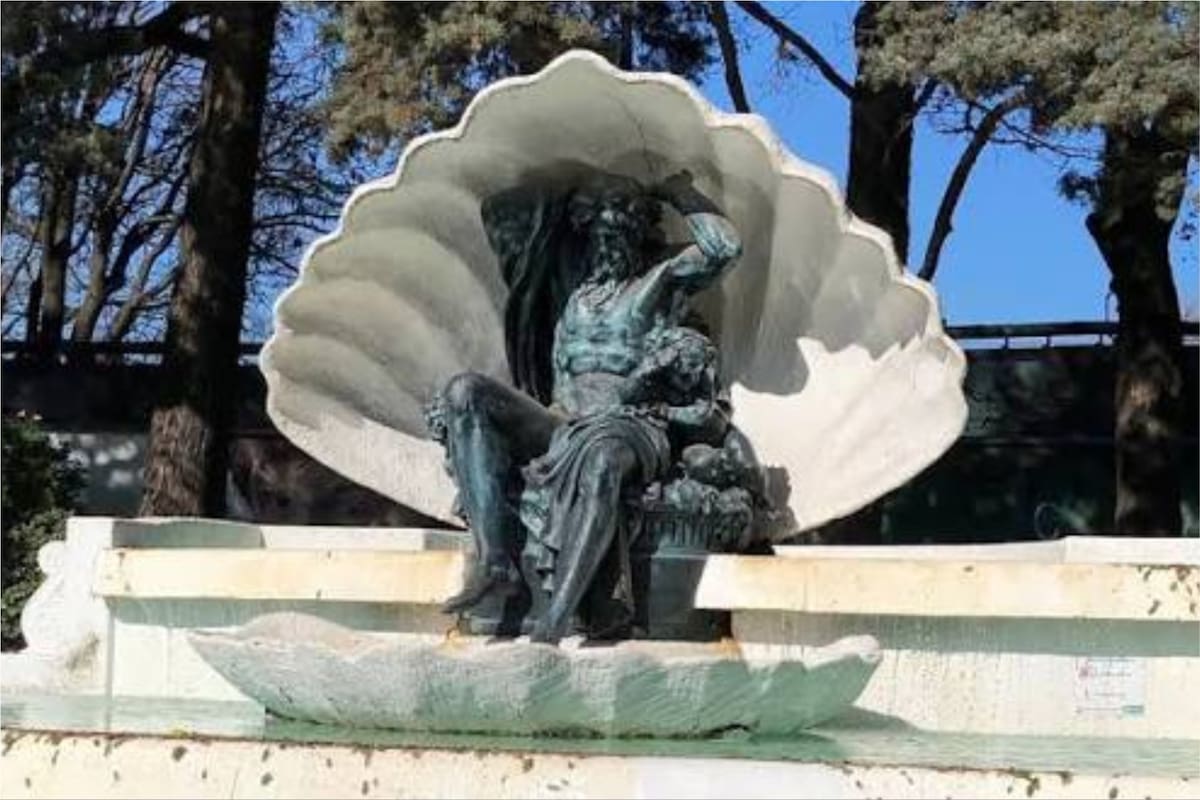 El Neptuno anciano, una de las partes que conformaba originalmente la Fuente Monumental
