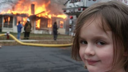 El NFT de este meme, conocido como Disaster girl, se vendió en 500.000 dólares