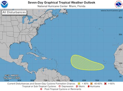 El NHC vigila una onda tropical que emergerá frente a la costa occidental de África el viernes