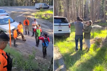 El niño de cuatro años fue buscado por un grupo de 50 voluntarios