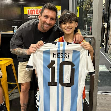 El niño mostró su ilusión por conocer a Leo Messi