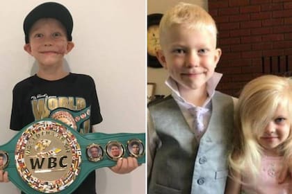 El niño, que salvó la vida de su hermana al impedir que un perro la atacara, recibió el título de campeón del mundo de boxeo