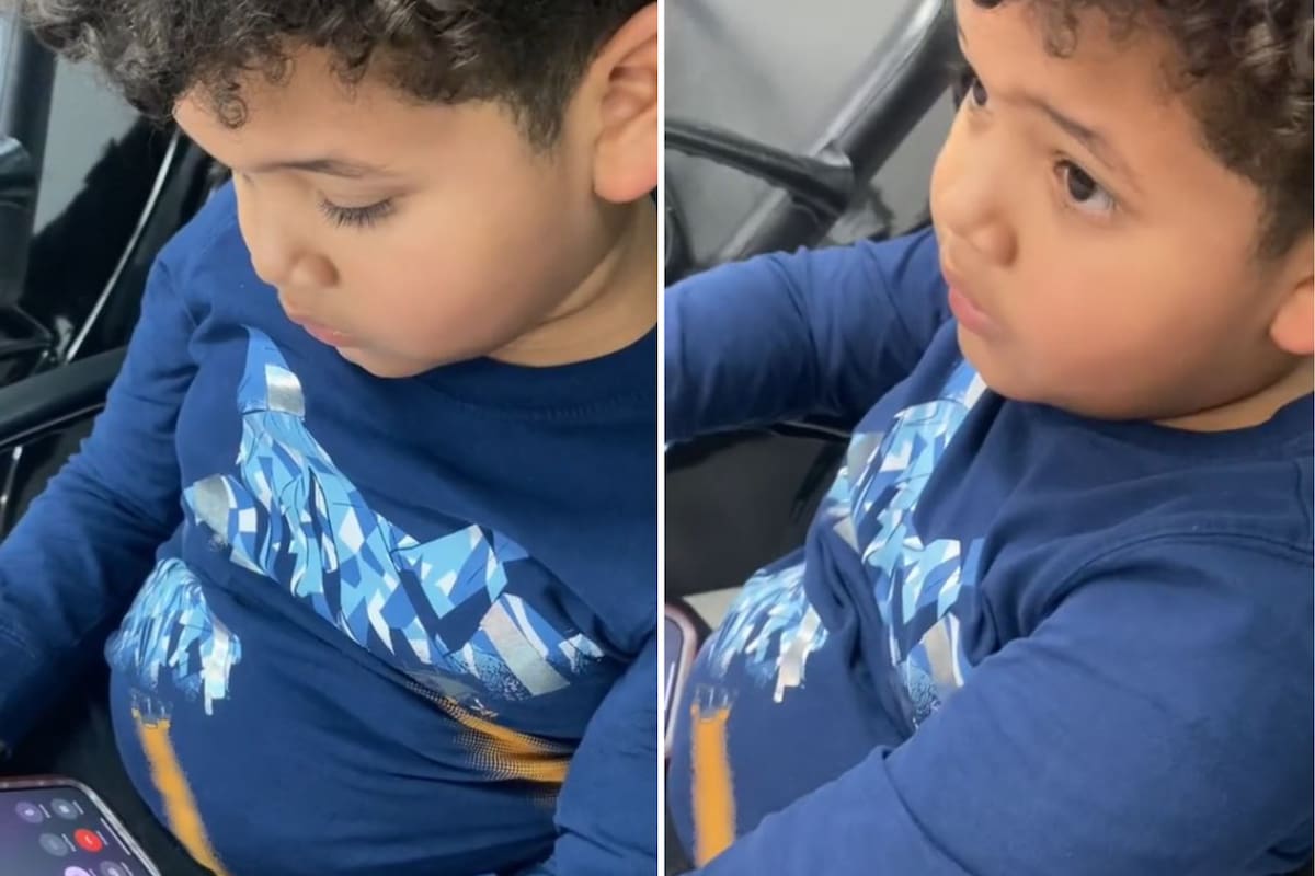 El niño se volvió el pequeño traductor de su mamá manicurista