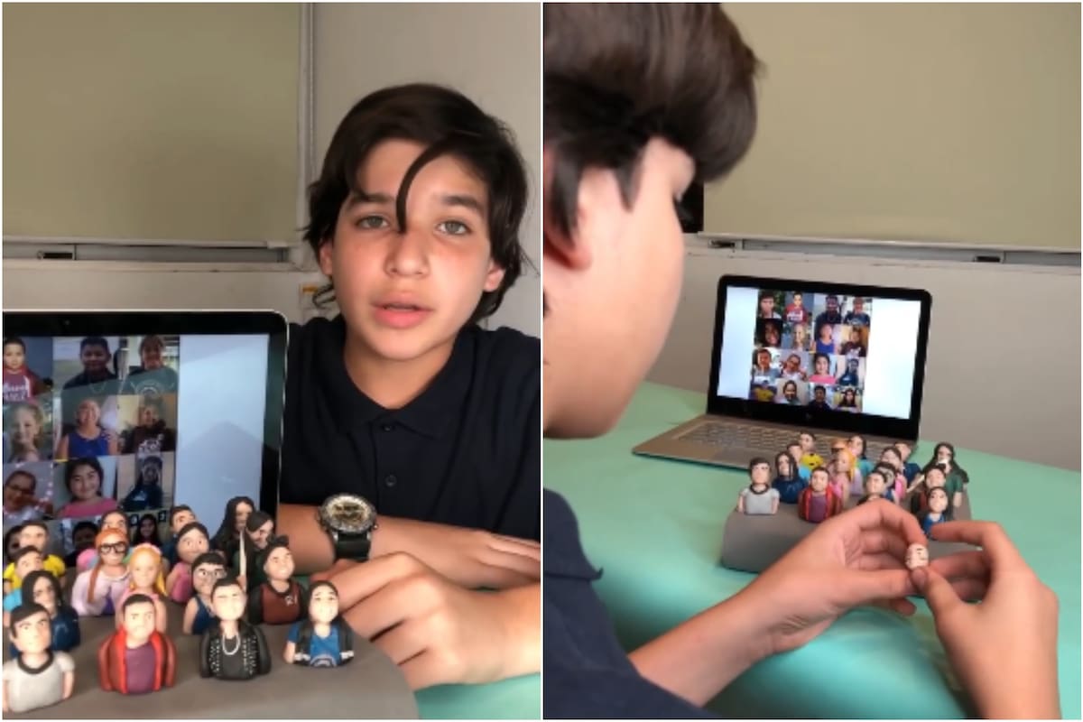 El niño venezolano se dedicó a hacer con plastilina la figura de cada una de las víctimas del tiroteo de Texas