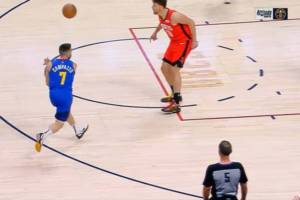 El no-look pass de Campazzo ante Houston