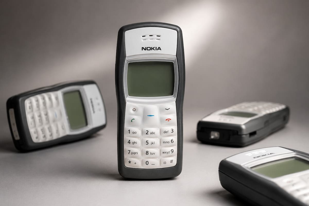 El Nokia 1100 alcanzó 250 millones de unidades vendidas y todavía conserva el récord histórico entre los teléfonos celulares