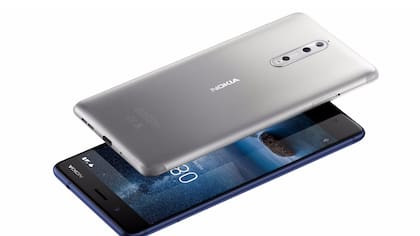 El Nokia 8 cuenta con una pantalla de 5,3 pulgadas, procesador Qualcomm Snapdragon 835, 4 GB de RAM y 64 GB de almacenamiento
