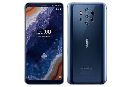 El Nokia 9 PureView tiene cinco cámaras traseras que toman imágenes en simultáneo para combinar la información obtenida