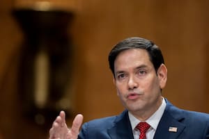El nominado por el presidente electo Donald Trump para secretario de Estado, Marco Rubio, en su audiencia de confirmación en el Congreso en Washington el 15 de enero del 2025