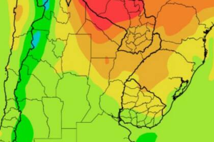 “El nordeste del NOA, el sudeste del Paraguay, el sudeste de la región del Chaco y el norte y el centro de la Mesopotamia observarán temperaturas máximas superiores a 25°C, con registros superiores a 35 °C hacia el norte”, describió el pronóstico