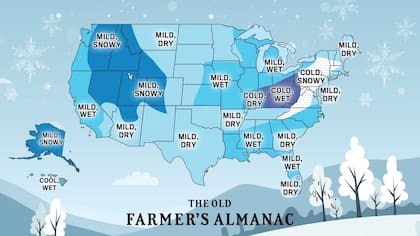 El noreste de Estados Unidos tendría mayores acumulaciones de nieve en su sector sur durante el invierno 2026-2027
