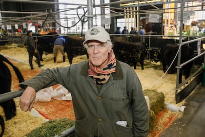 El norteamericano Patrick Simmons en la Exposición Rural de Palermo