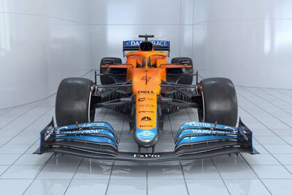 El nuevo auto de McLaren-Mercedes para la temporada 2021 de la Fórmula 1