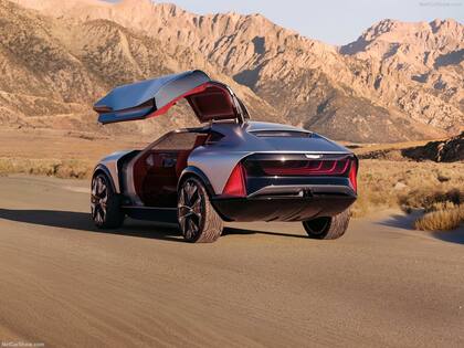El nuevo auto eléctrico de Cadillac, Elevated Velocity, tiene puertas estilo ala de gaviota (Web/Netcarshow)