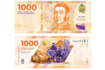El nuevo billete de $1000, con la figura de San Martín, ya está en la calle. Para los numismáticos, tiene una particularidad histórica que no ocurría desde 1880.