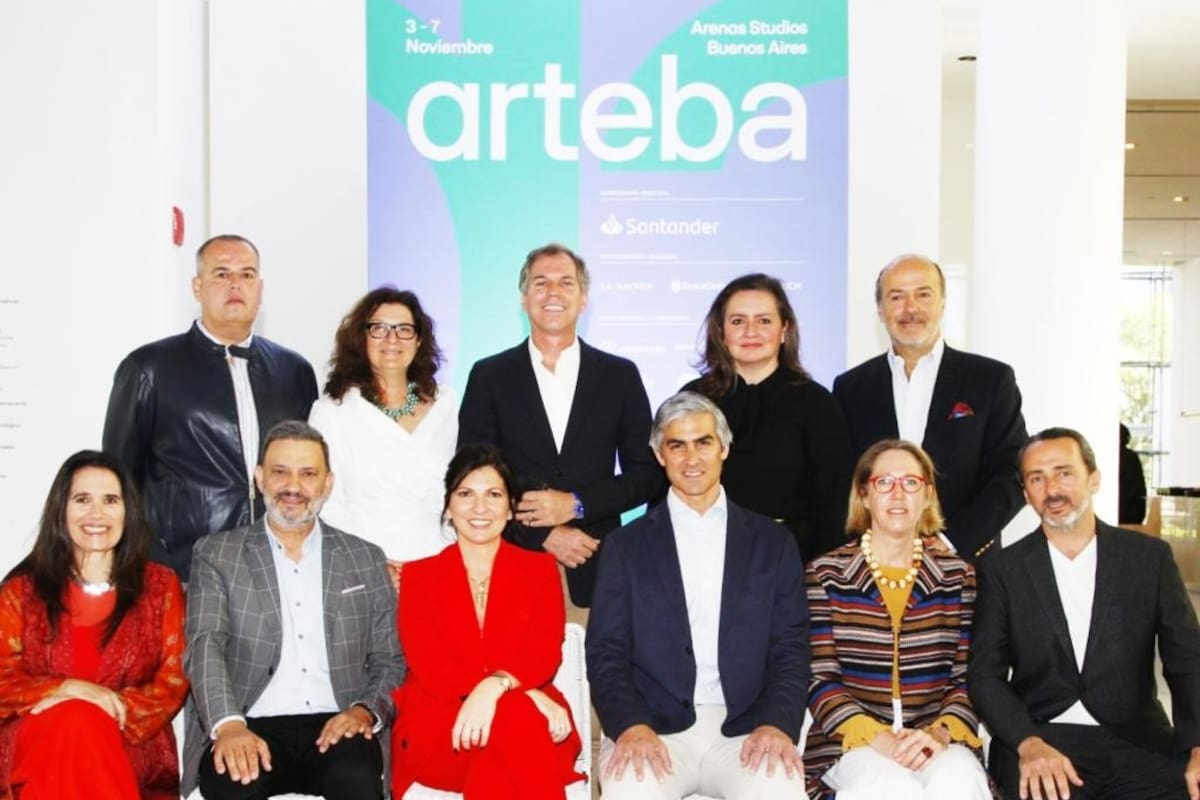 El nuevo Consejo de Administración de arteba, durante el lanzamiento de la feria en el Malba
